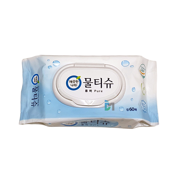 [깨끗한나라] 물티슈퓨어 pure 60매